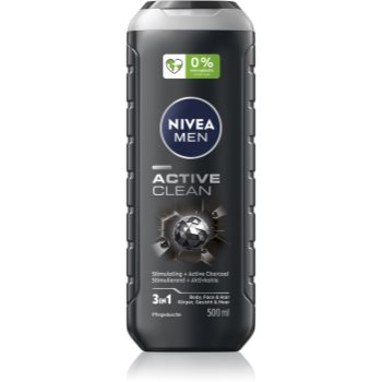 NIVEA MEN Active Clean gel de duș pentru barbati - imagine 2